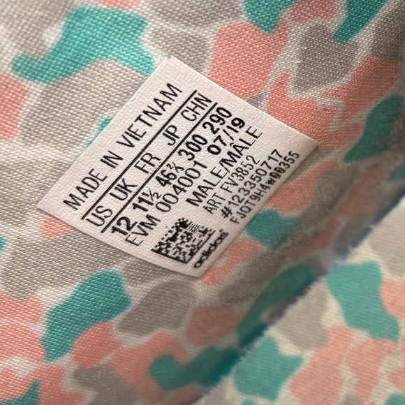 Adidas Men’s Nite Jogger White Hi-Res Aqua Size 12 - Picture 12 of 12